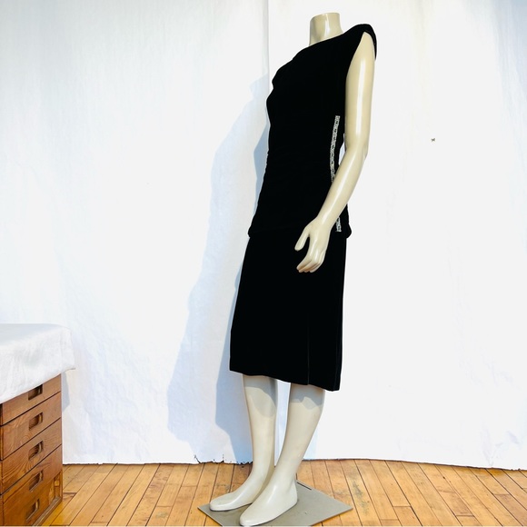 Oscar Di La Renta Miss O Vintage Velvet Dress - Picture 5 of 16